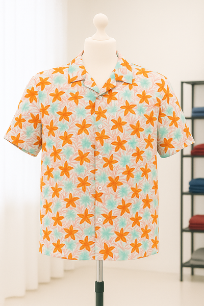 Chemise hawaïenne fleurie homme