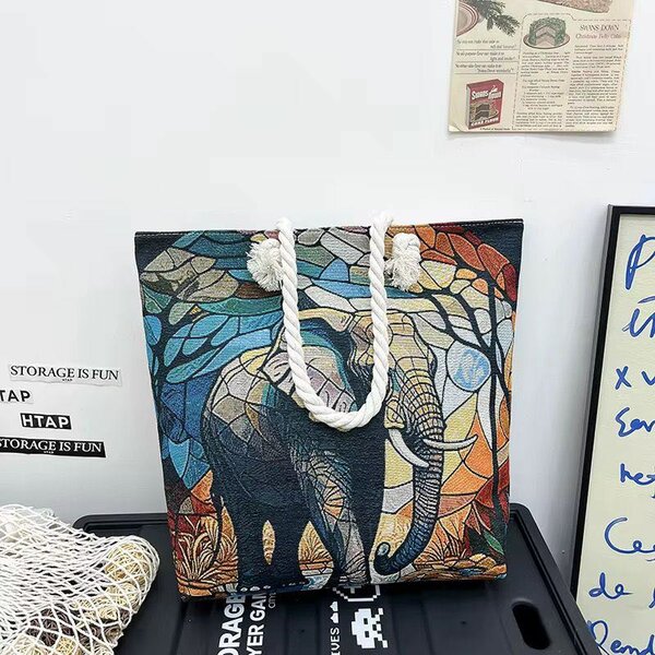 Sac cabas floral boho chic