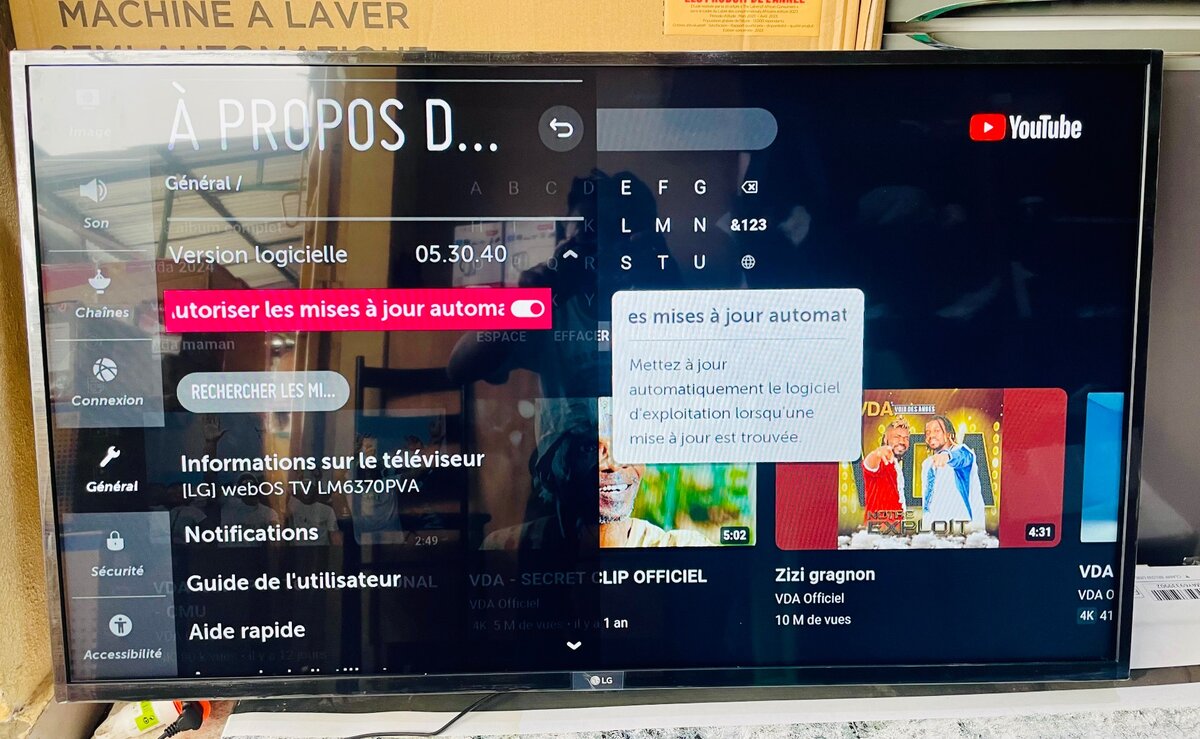 TV LED LG WEBOS 43 POUCES AVEC WIFI / SMART TV
