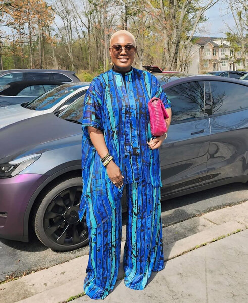 Vibrant Flowing Kaftan Set