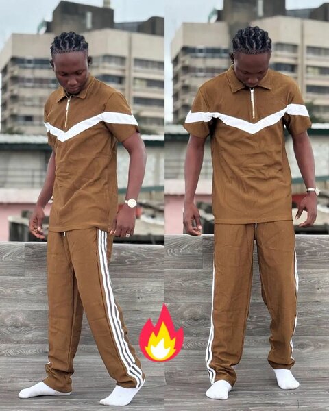 Ensemble décontracté homme avec fermeture éclair