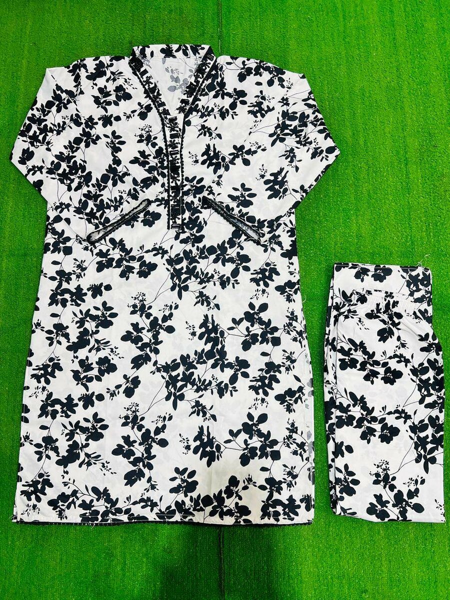 Cotton 2 pice suit