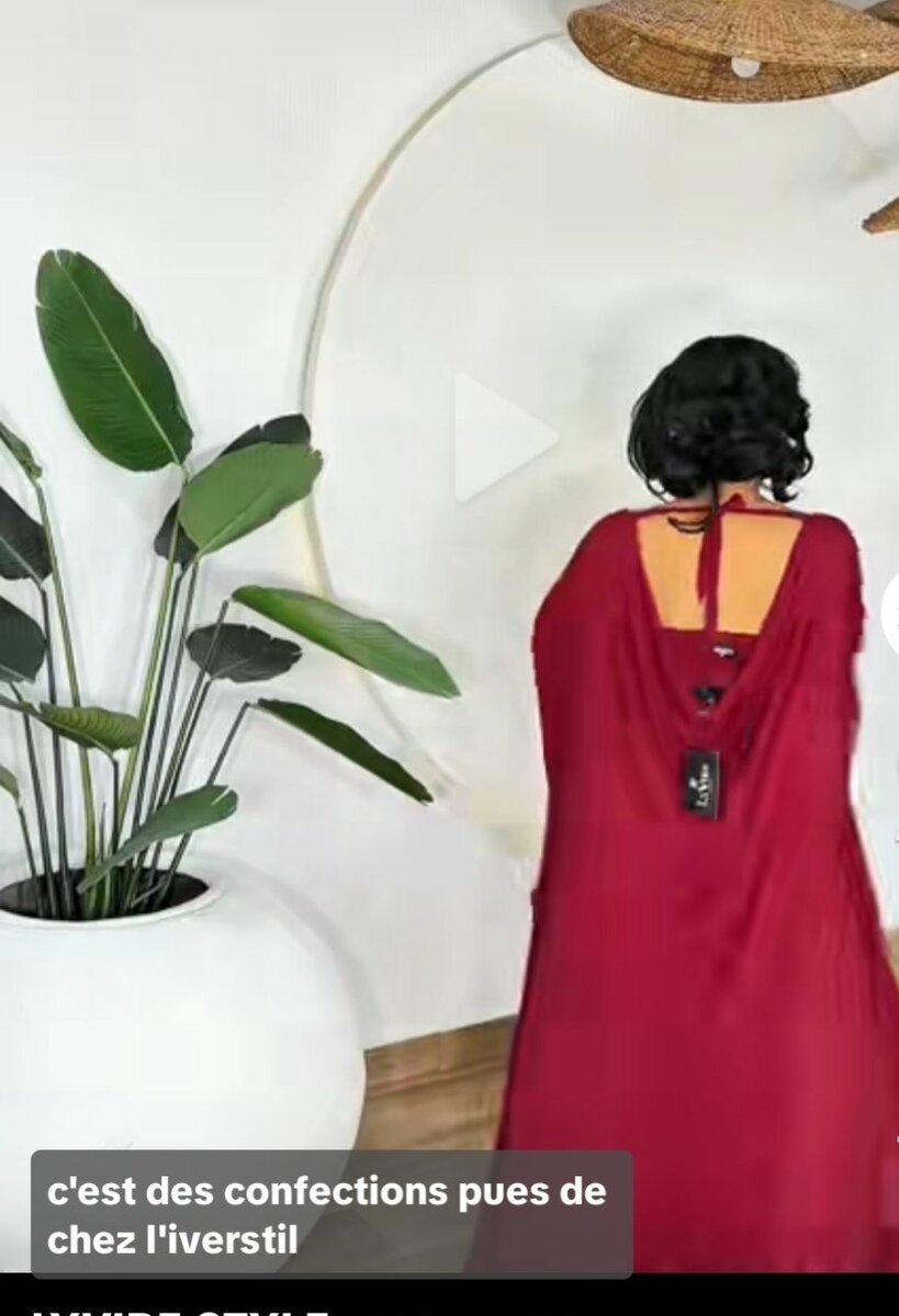 Robe élégante longue rouge