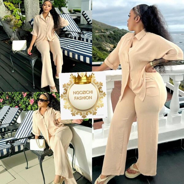 Ensemble élégant en lin pour femme