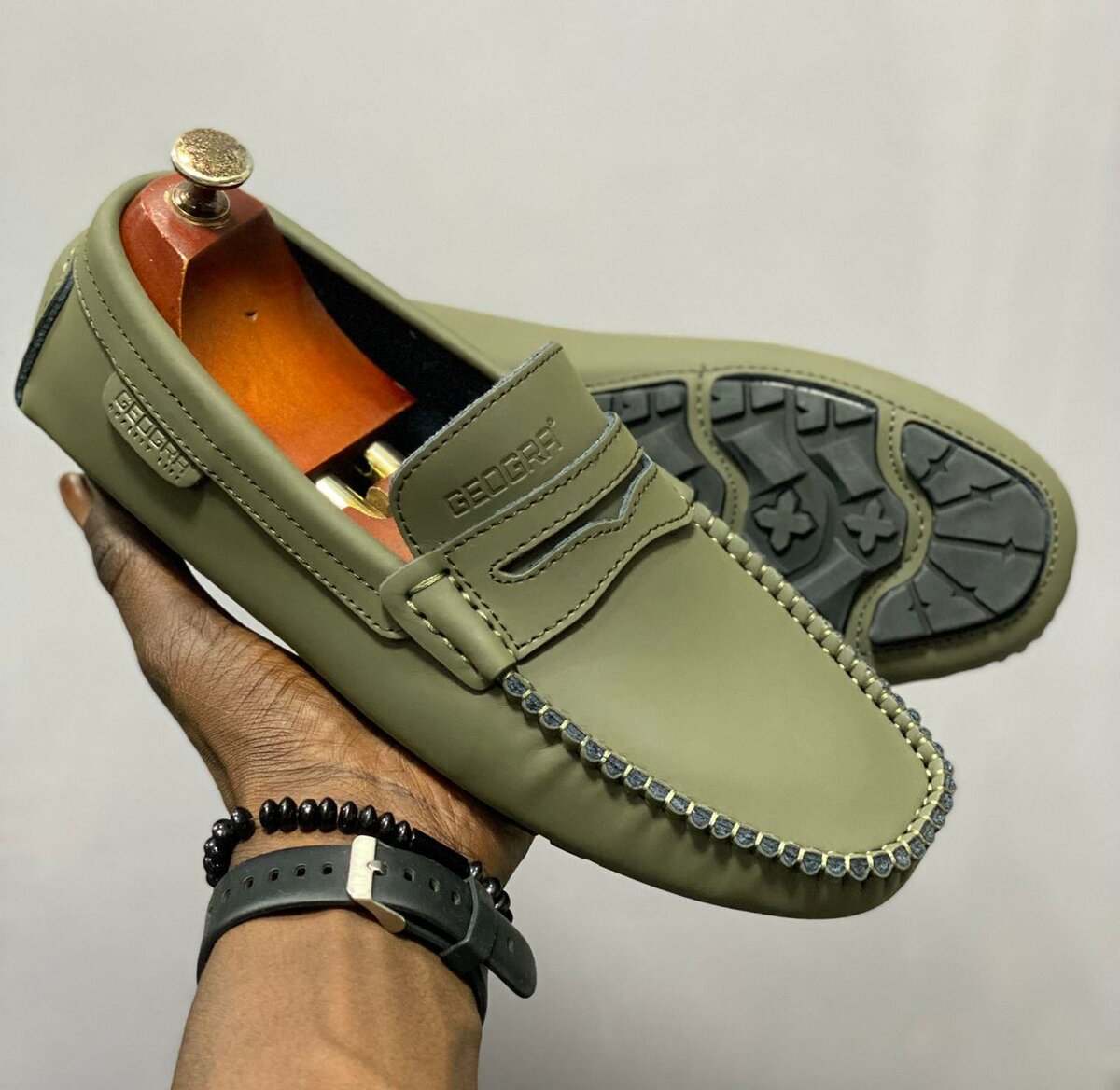 Mocassins en cuir élégants