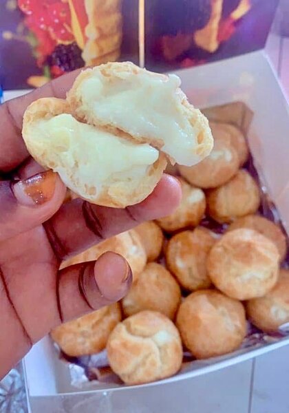 Pate à choux a la crème