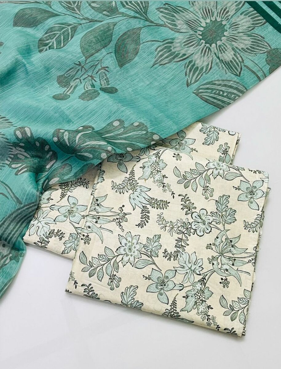 Printed lawn suit