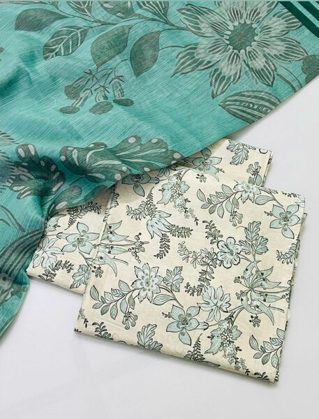 Printed lawn suit
