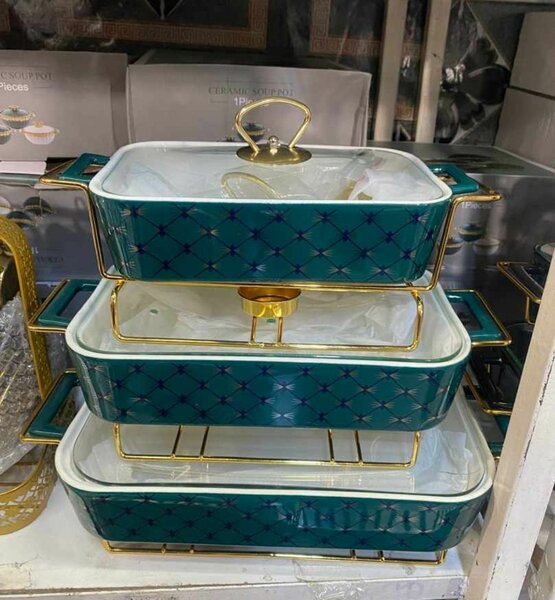 A set of 3 ceramic plates