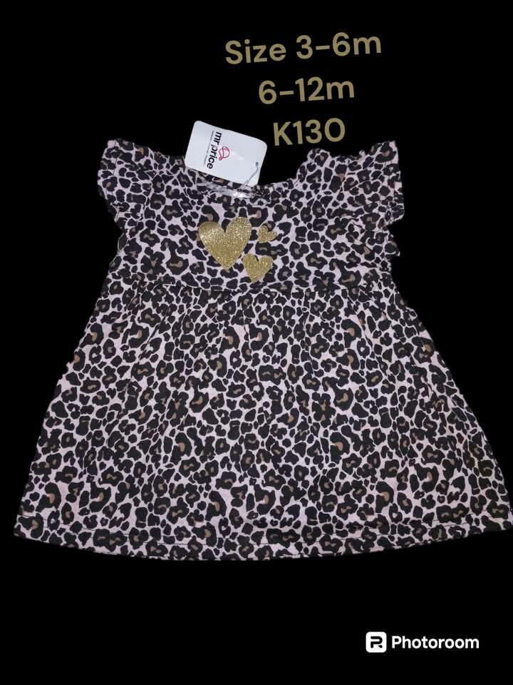 Летнее платье леопард для новорожденных