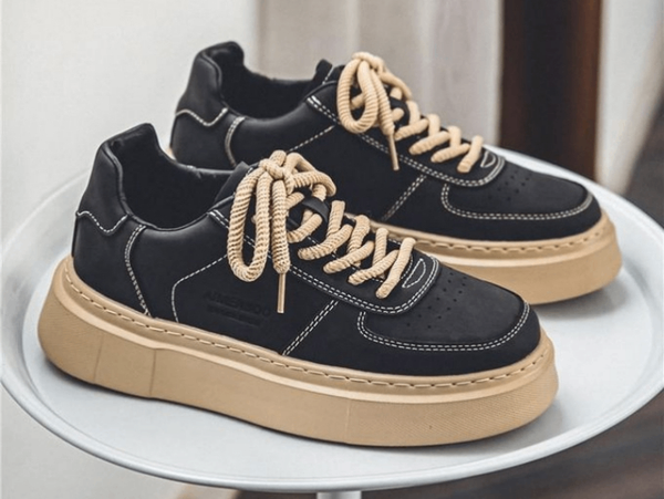 Baskets noires tendance homme