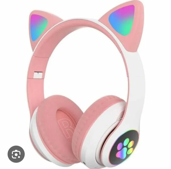 Casque Écouteurs Oreilles de Chat LED