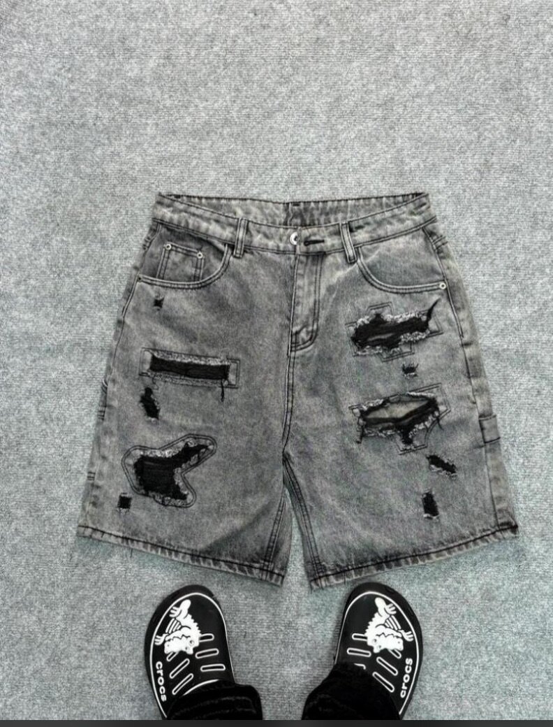 Shorts en jean tendance unisexe