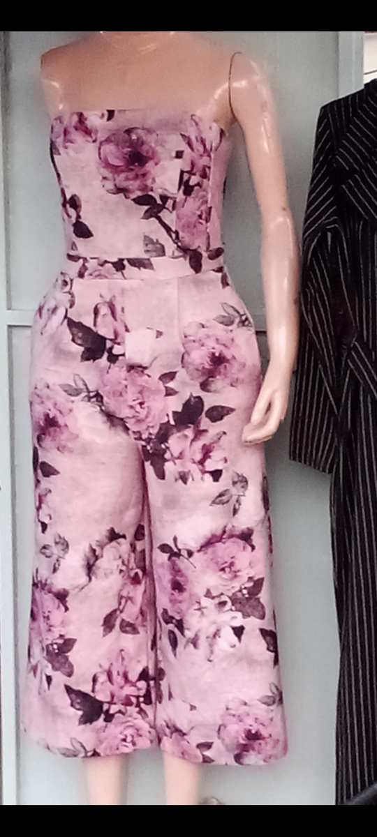 Combi bustier fleurie élégante