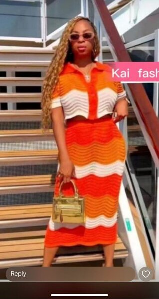 Ladies skirt and top available