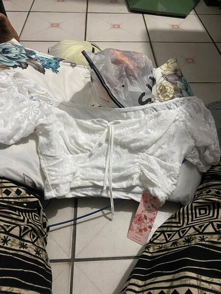 Crop top bohème élégant