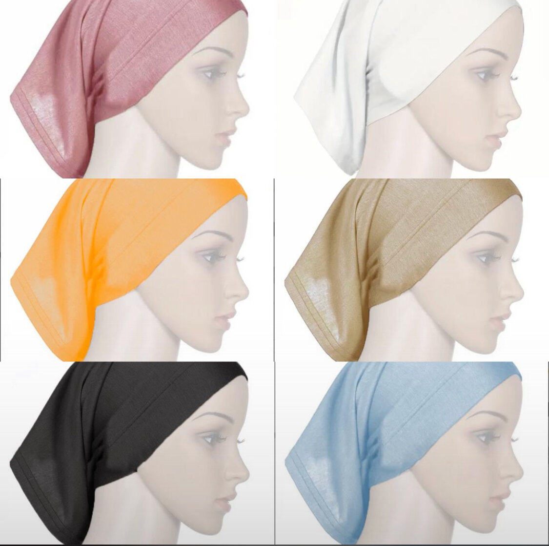 Bonnets en coton colorés