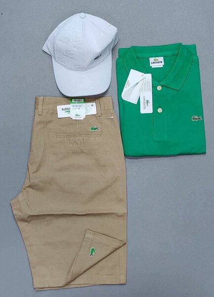 Ensemble polo et short colorés