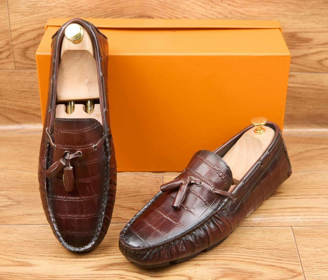 Mocassins en cuir luxe pour hommes