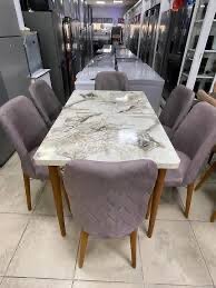 Ensemble de salle à manger élégante 6 places