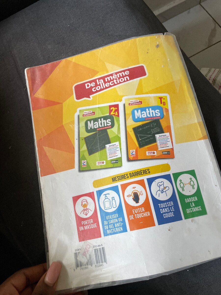 Cahier Maths 1ère D