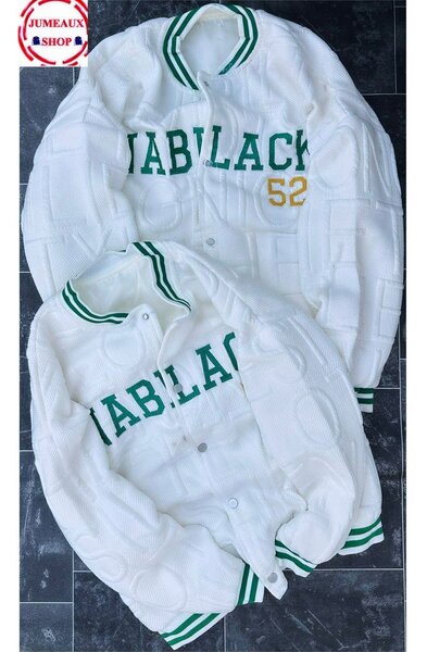 Veste Varsity Blanche Unisexe