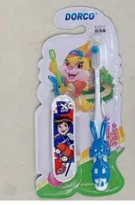 Kids Toothbrush Pack with Toy Cute Tooth Brush for Kids Ultra Soft Kids Toothbrush cartoon toothbrush for kid Kids & Child Toothbrush With Toy Premium Quality Soft Brush