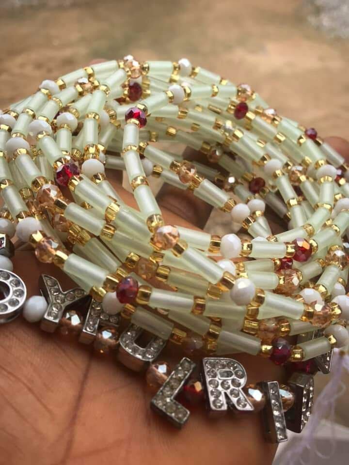 Customized waist beads