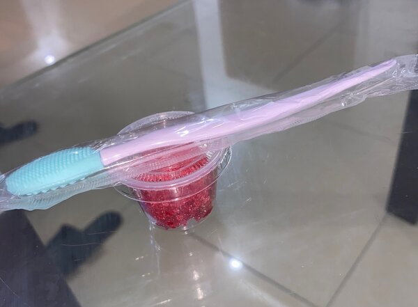 Duo brosse et gommage lèvres