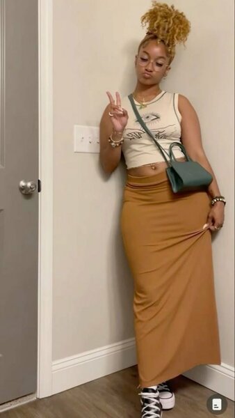 Jupe longue élégante femme