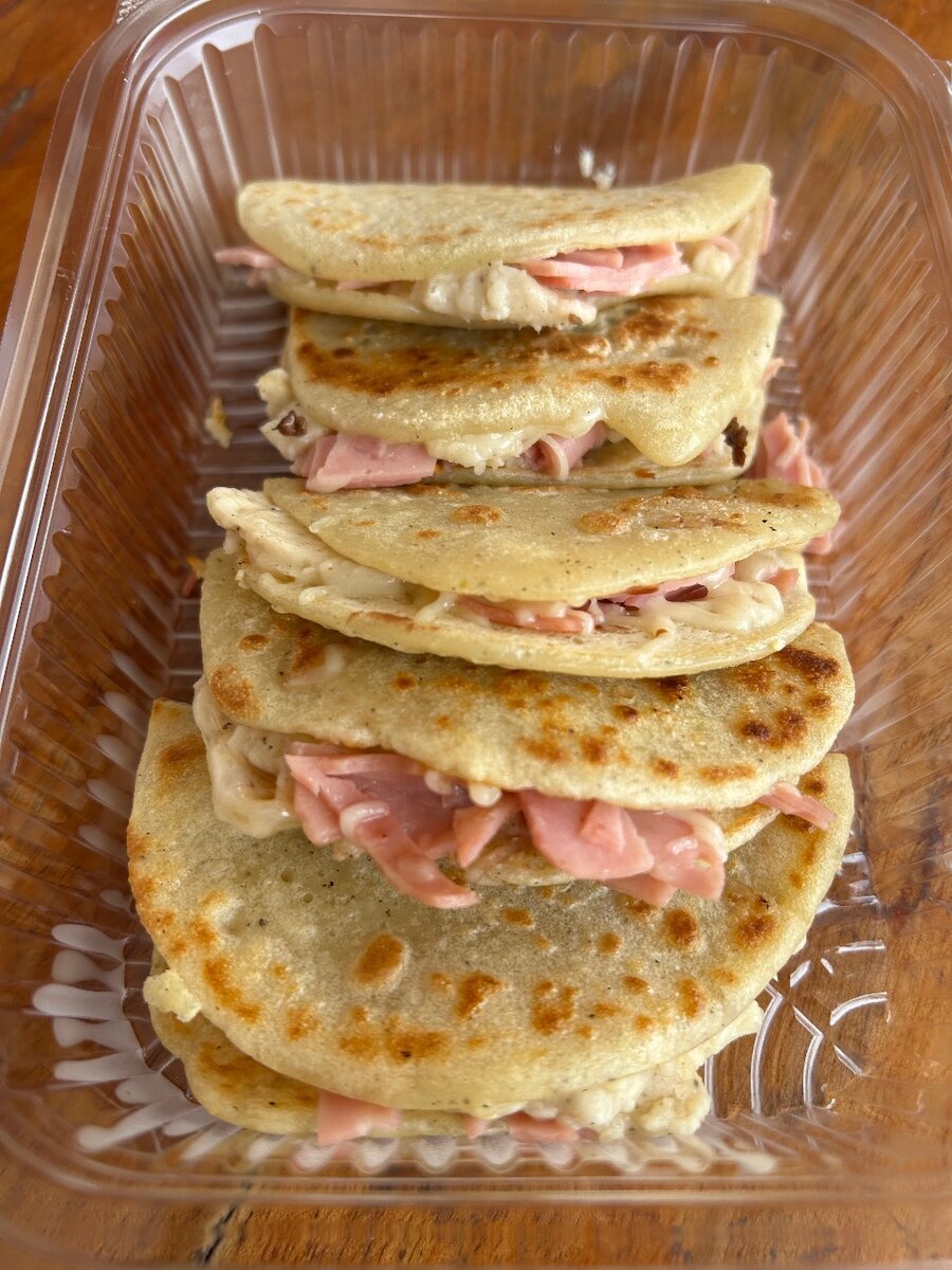 Pancake au jambon fromage