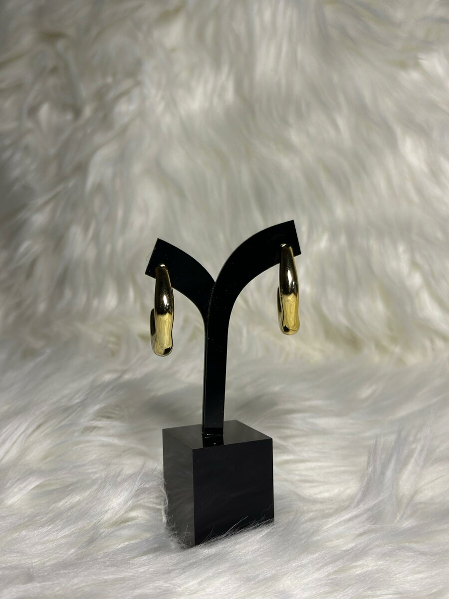 Boucles d'oreilles dorées élégantes