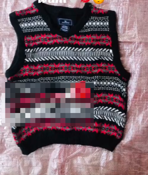 The vest is black