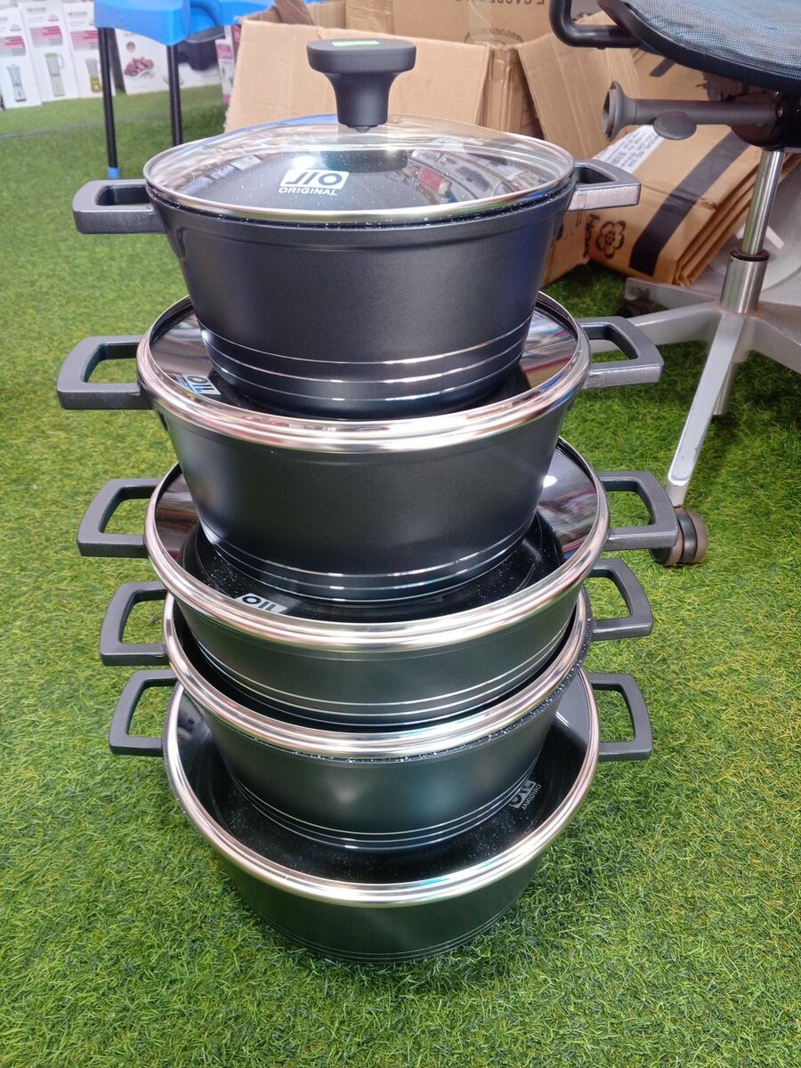 Jio original granite cookware set 5 pieces