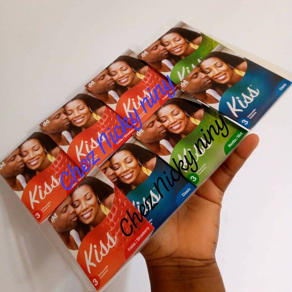 Lot de 24 préservatifs kiss