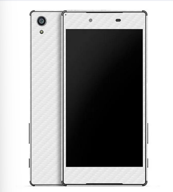 SONY Xperia Z5 White Carbon Fiber Texture Mobile Skin