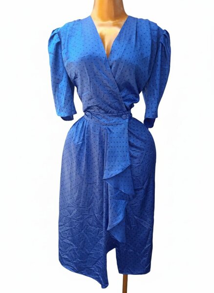 Robe bleu élégante femme