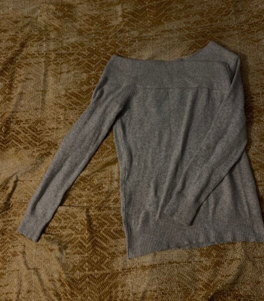Pull en cachemire gris doux