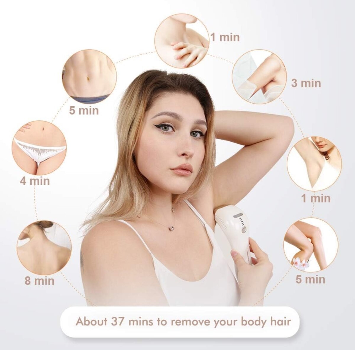 IPL Hair Removal Device TOUCHBeauty Light-Based Hair Removal