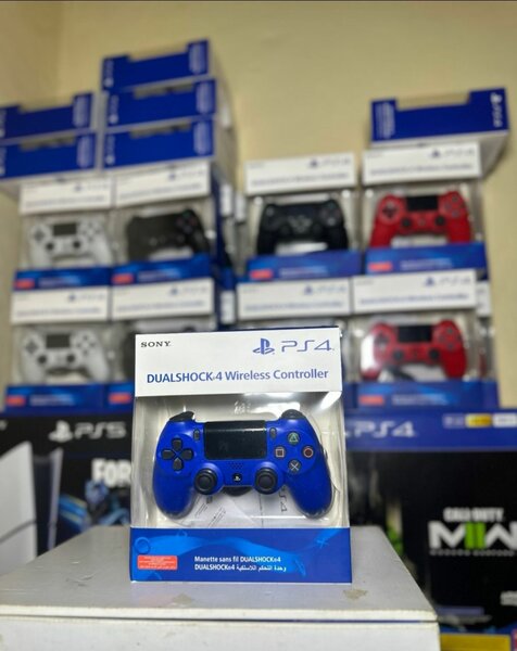 Manette PS4 bleue sans fil