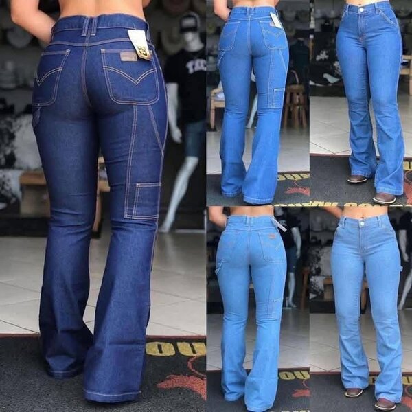 Jeans cargo tendance femme