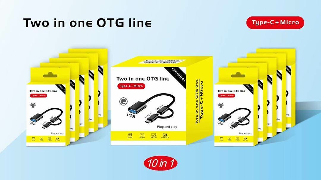 2-in-1 OTG Cable Type-C & Micro