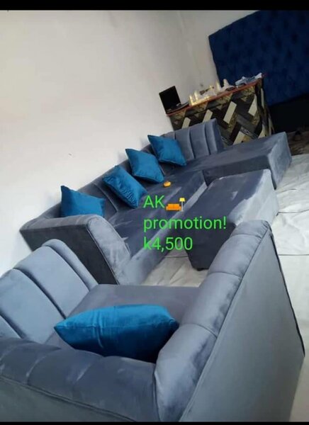 set of gray furniture for the living room