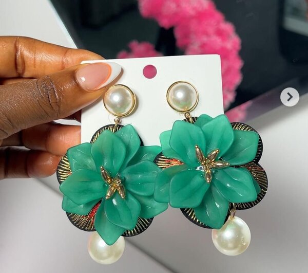 Boucles d'oreilles florales élégantes