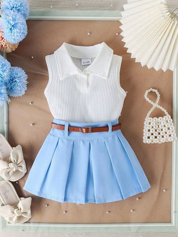 Ensemble chic fille pastel