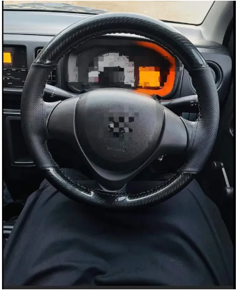 Universal Steering Cover Carbon Fiber Unstitched For All Cars