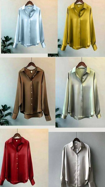 Chemisier en satin élégant