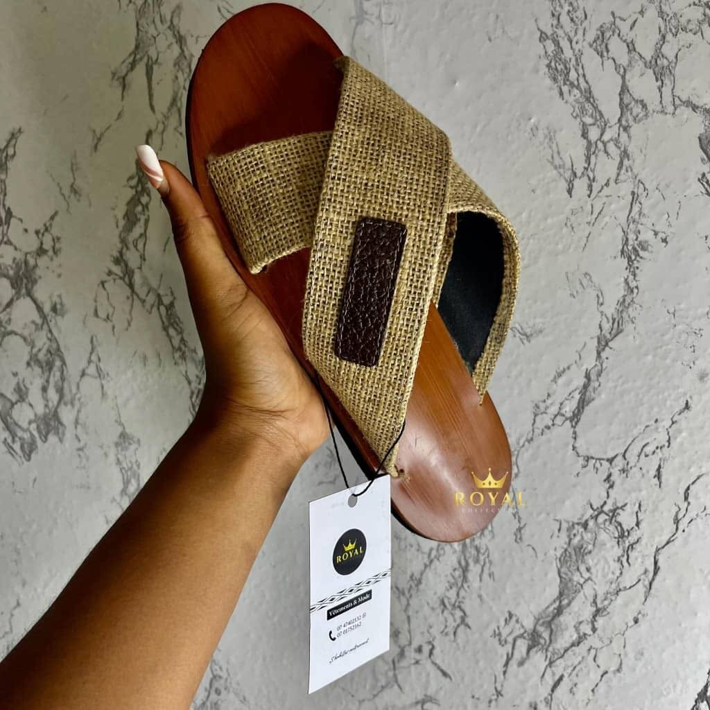 Sandales en Raphia mixte