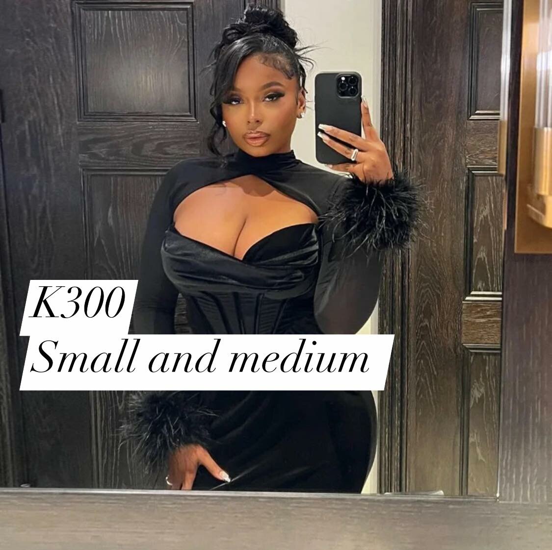 Women's Black Dress with Neckline