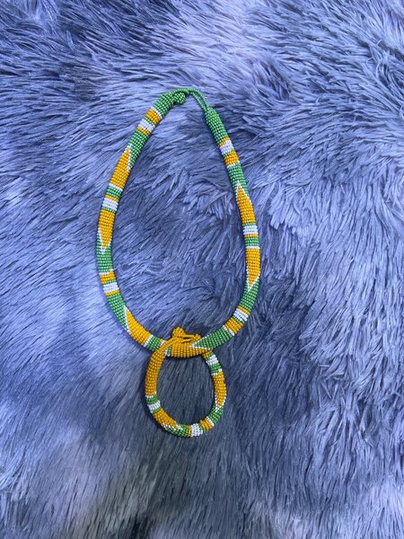 Collier ethnique perlé coloré